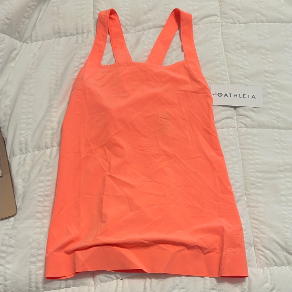 Athleta Bright Coral Sleeveless Top